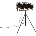 Countryfield Industriëlee ''Laszlo'' vloerlamp - L70xB70xH155 cm - Zwart