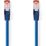 CAT6 S/FTP kabel 0,25m blauw