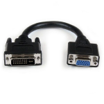 Startech DVI-I naar VGA kabel M/F 0,20m