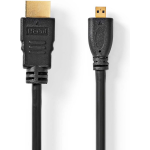 Nedis Micro HDMI naar HDMI 2m - Zwart