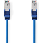 CAT5e SF/UTP kabel blauw 1m