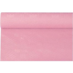 Haza Original Licht Papieren Tafellaken/tafelkleed 800 X 118 Cm Op Rol - Licht Thema Tafeldecoratie Versieringen - Roze
