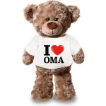 Knuffelbeer I Love Oma 43 Cm - Bruin