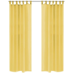 Vidaxl Gordijnen Voile 140x175 Cm 2 St - Amarillo