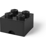 Lego Brick 4 Opberglade - - Zwart