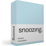 Snoozing - Katoen - Hoeslaken - 180x210 - Hemel - Blauw