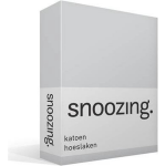 Snoozing - Katoen - Hoeslaken - 70x200 - - Grijs