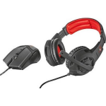 Trust GXT 784 - Gaming Headset + Muis Bundel - Zwart