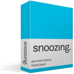 Snoozing - Hoeslaken -90x220 - Percale Katoen - - Turquoise