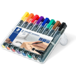 Staedtler Permanent Marker Lumocolor 350, Doos Met 8 Stuks In Geassorteerde Kleuren