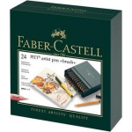 Faber Castell Tekenstift Faber-castell Pitt Artist Pen Brush 24-delig Studiobox