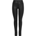 Only - Royal - Skinny jeans met coating in - Zwart