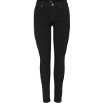 Only - Wauw - Skinny jeans met mediumhoge taille in zwart