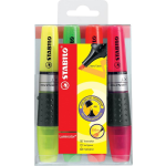 Stabilo Markeerstift Luminator Etui Van 4 Stuks In Geassorteerde Kleuren: Geel, Groen, Oranje En - Roze