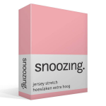 Snoozing Stretch - Hoeslaken - Extra Hoog - 160/180x200/220/210 - - Roze