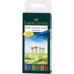 Faber Castell Tekenstift Faber-castell Pitt Artist Pen 6-delig Etui Landscape