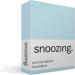 Snoozing - Hoeslaken -180x210 - Percale Katoen - Hemel - Blauw