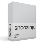 Snoozing - Laken - Katoen - Lits-jumeaux - 240x260 - - Grijs