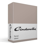 Cinderella Flanel Laken - 100% Geruwde Flanel-katoen - 1-persoons (160x260 Cm) - Taupe