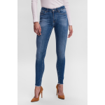 VERO MODA Vmpeach Normal Waist Skinny Jeans Dames - Azul