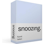 Snoozing - Flanel - Laken - Tweepersoons - 200x260 - Hemel - Blauw