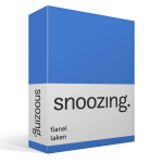 Snoozing - Flanel - Laken - Lits-jumeaux - 240x260 - Meermin - Blauw
