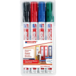 Edding Permanent Marker 3000, Etui Van 4 Stuks In Geassorteerde Kleuren