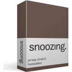 Snoozing Jersey Stretch - Hoeslaken - 70/80x200/220/210 - Taupe - Bruin