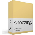 Snoozing Jersey Stretch - Hoeslaken - 70/80x200/220/210 - - Geel