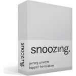Snoozing Stretch - Topper - Hoeslaken - 140/150x200/220/210 - - Grijs