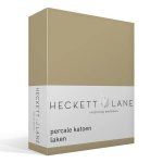 Heckett & Lane Percale Katoen Laken - 100% Percale Katoen - Lits-jumeaux (260x260 Cm) - Zand - Geel