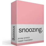 Snoozing Stretch - Topper - Hoeslaken - 120/130x200/220/210 - - Roze