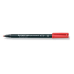 Staedtler Ohp-marker Lumocolor Permanent, Medium 1 Mm - Rojo