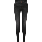 VERO MODA Vmlux Regular Waist Slim Fit Jeans Dames - Zwart