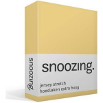 Snoozing Stretch - Hoeslaken - Extra Hoog - 120/130x200/220/210 - - Geel