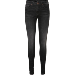 VERO MODA Vmlux Regular Waist Slim Fit Jeans Dames - Zwart
