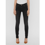 VERO MODA Vmlux Regular Waist Slim Fit Jeans Dames - Zwart