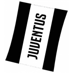 Juventus fleecedeken junior 200 x 150 cm polyester zwart/wit