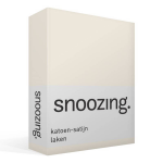 Snoozing - Katoen-satijn - Laken - Eenpersoons - 200x260 - - Wit