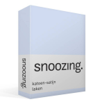 Snoozing - Katoen-satijn - Laken - Eenpersoons - 150x260 - Hemel - Blauw