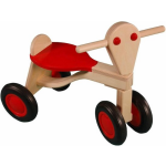 Van Dijk Toys Houten Loopfiets - Berken - Rood