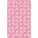 Arditex deken Unicorn meisjes 150 x 95 cm polyester - Roze