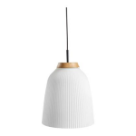 Bolia Campa Hanglamp Ø 27 cm - Wit / Mat zwart