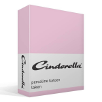 Cinderella Basic Percaline Katoen Laken - 100% Percaline Katoen - 1-persoons (160x260 Cm) - - Roze