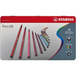 Stabilo Viltstift Pen 68 30 Stiften - Wit