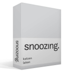 Snoozing - Laken - Katoen - Eenpersoons - 150x260 - - Grijs