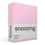 Snoozing - Laken - Katoen - Lits-jumeaux - 240x260 - - Roze