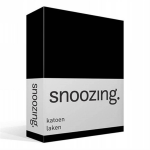 Snoozing - Laken - Katoen - Lits-jumeaux - 240x260 - - Zwart