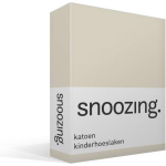 Snoozing Katoen Kinderhoeslaken - 100% Katoen - Peuter (70x150 Cm) - Ivoor - Wit