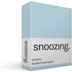 Snoozing Katoen Kinderhoeslaken - 100% Katoen - Peuter (70x150 Cm) - Hemel - Blauw